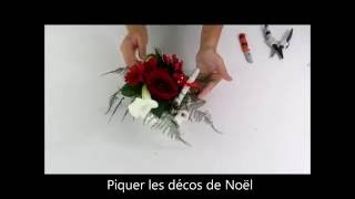 2016  DIY Tutoriel centre de table théière Noël  Carrément Fleurs [upl. by Kaya]