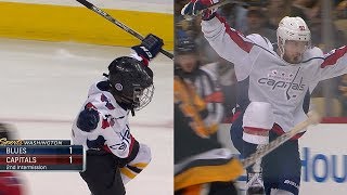 Young Caps fan emulates Kuznetsovs celebration [upl. by Etra846]