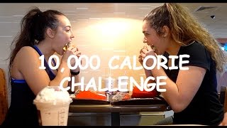 20000 Calories 2 Girls 1 Challenge  Epic Cheat Day [upl. by Llekcor]