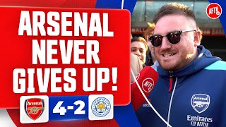 Arsenal NEVER GIVES UP Dan Potts  Arsenal 42 Leicester [upl. by Scholem]