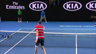 John Isner v Marcel Granollers highlights 2R  Australian Open 2016 [upl. by Sherborne410]