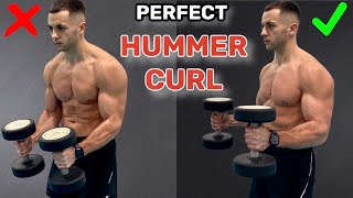 Dumbbell Hammer Curls Tutorial  CORRECT TECHNIQUE [upl. by Phillida]