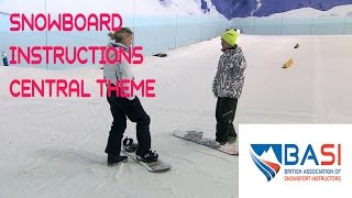 BASI Snowboard Instructions How to snowboard UK Central Theme 英國單板滑雪全教程 [upl. by Knight329]