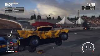 Wreckfest DEATHLOOP 10 laps of banger racing [upl. by Oinotnas319]