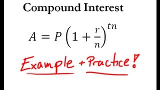 Compound Interest  Easy Example  Practice [upl. by Anelle]