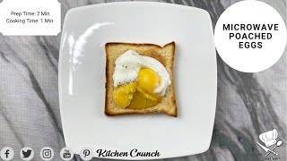 Microwave Poached Eggs Shorts [upl. by Annoj]