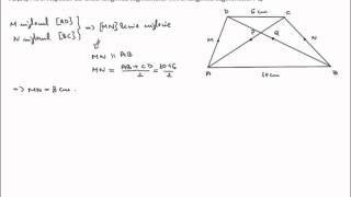 Exercitii si probleme rezolvate Linie mijlocie in trapez7g21 [upl. by Rybma]