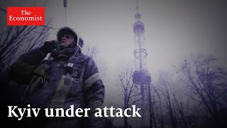 War in Ukraine Kyiv under attack [upl. by Dnaltruoc]