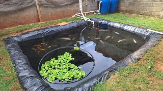 como fazer um tanque de lona para criação de peixe  passo a passo [upl. by Fleischer541]