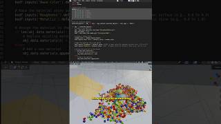 How to use Python to automate 3D simulations in blender python blender 3danimation coding [upl. by Nalek]