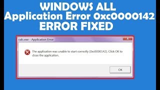 How To Fix Application Error 0xc0000142 in Windows [upl. by Cally275]