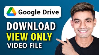 How to Download View Only Video File from Google Drive in 2024 [upl. by Bertila]