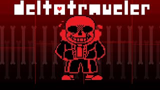 Underfell Sans Boss Fight  Deltatraveler  DELTARUNEUNDERTALE FAN GAME [upl. by Bowden]