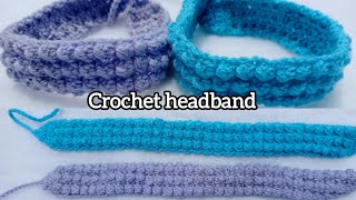 How To Crochet Headband Easy Tutorial  Even Berry Stitch [upl. by Anni988]