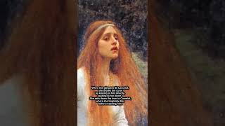 A Painting based on the poem The Lady of Shalott by Alfred Lord Tennyson history painting art [upl. by Fionnula]