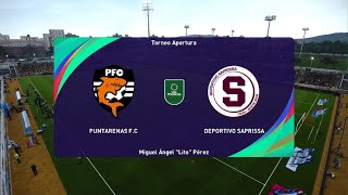 Modo carrera jugador liga Promerica Puntarenas FC Vs Deportivo Saprissa [upl. by Patman636]