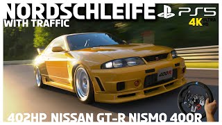 402BHP Nissan GTR Nismo 400R  SUNDAY DRIVE at Nordschleife  PS5  GT7  Steering Wheel 4K 🔥 [upl. by Annahpos728]