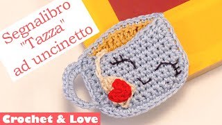 Tutorial segnalibro ad uncinetto  La tazza di tè sub English [upl. by Eelyme]