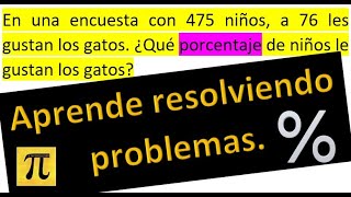 PROBLEMAS DE PORCENTAJES PASO A PASO 1 [upl. by Georgette445]