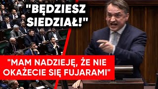 quotBĘDZIESZ SIEDZIAŁquot Ziobro wpadł w szał Ogromna wrzawa w Sejmie [upl. by Gnad]