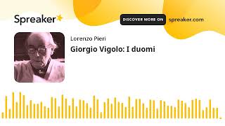 Giorgio Vigolo I duomi [upl. by Arbba]