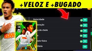 Como BUGAR o NEYMAR DO SANTOS e fazer a MELHOR FICHA no efootball 2024 mobile [upl. by Thorr570]