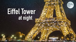 EIFFEL TOWER AT NIGHT Paris France Eiffel Tower sparkling amp twinkling at night in Paris [upl. by Rafaelia]