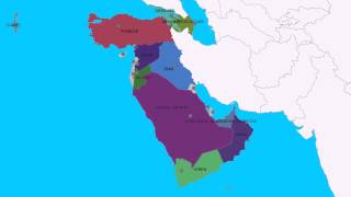 Topografie Landen en hoofdsteden van WestAzië [upl. by Ynhoj]