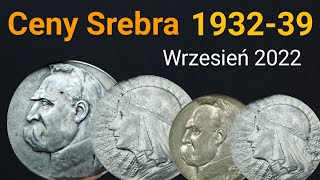 Ceny Srebra Monet 2RP Wrzesień 2022 Józef Piłsudski oraz Głowa Kobiety nominały 25 i 10 złotych [upl. by Correy]