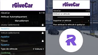 rGiveCar  FiveM  FREE GIVE VEHICLE [upl. by Dedric]