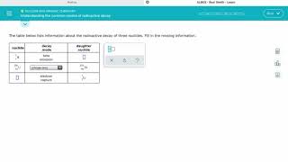 ALEKS Understanding the common modes of radioactive decay [upl. by Oberstone504]