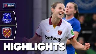 Saez amp Denton Score ⚽️  Everton v West Ham Highlights  Barclays WSL 202425 [upl. by Yasmeen431]