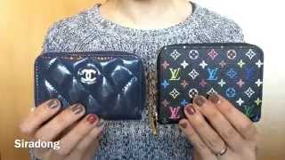 รีวิวเปรียบเทียบ LV Zippy Coin Purse amp Chanel Small Zippy Wallet [upl. by Suoirtemed]