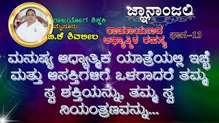 EP 093 ಜ್ಞಾನಾಂಜಲಿ EP 93 Gyananjali BK Shivaleela  Ramayanada Adhyatmika rahasya Part 13 [upl. by Atterual]