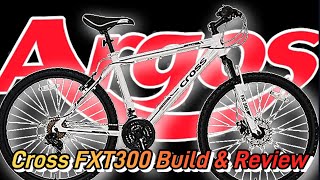 Cross FXT300 mountain bike from Argos buildassembly and review bargain bike [upl. by Nimar]