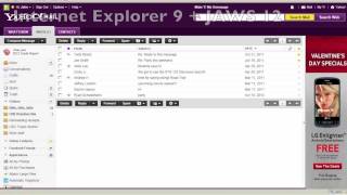 Yahoo Mail Read Email Messages with JAWS 12 and IE9 Updated [upl. by Samantha]