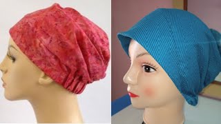 Hijab Inner Cap Cutting And Stitching I Simple and Easy Hijab Cap  Hijab Cap Cutting [upl. by Lemkul580]