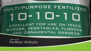 Fertilizer Analysis [upl. by Jarret]