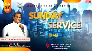 27102024  SUNDAY SECOND SERVICE APOSTOLIC FAITH MINISTRIES [upl. by Ainar910]