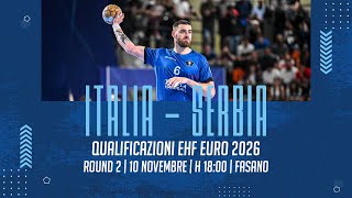 Qualificazioni EHF EURO 2026 Italia  Serbia [upl. by Nakasuji]