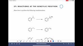 37a Reactions at the benzylic position [upl. by Edelsten]