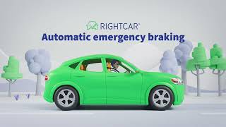 Automatic emergency braking AEB [upl. by Letniuq]