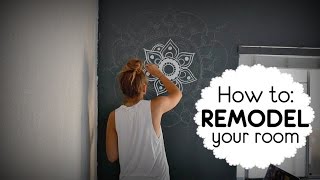 ☆ How to REMODELDECORATE your room DIY ☆MANDALA DESIGN☆ [upl. by Petty826]