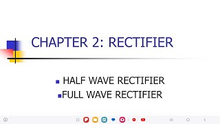 Chapter 2b Rectifier and Diode [upl. by Adnahs]