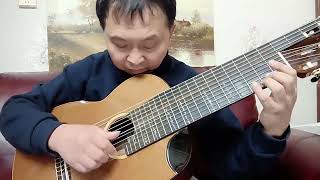 JSBachAllemande BWV 995 Lute Suite No3 Abada Hongbing Zhang 11 String Alto Guitar [upl. by Candy]