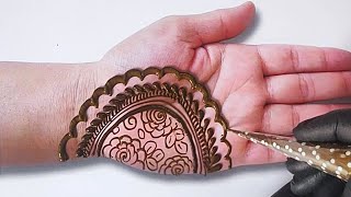 Easy Simple Bold Henna Design For Front Hand  Mehndi Design Simple  Mehandi Ka Design  Mehndi [upl. by Lamrouex]