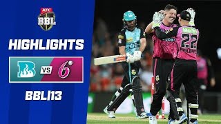 BBL13  Brisbane Heat v Sydney Sixers  Match 3  Cricket 24 [upl. by Asiul120]