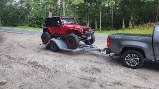 Single Axle quotcrawler haulerquot trailer build for Jeeps and buggies [upl. by Erma]