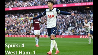 Tottenham Hotspurs vs West Ham United [upl. by Naillimxam370]