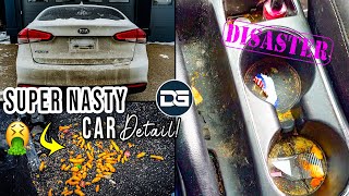 Deep Cleaning a DISASTER Kia Forte  The Detail Geek [upl. by Ssenav]